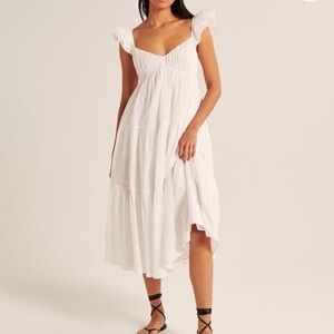 Abercrombie ruffle sleeve dress